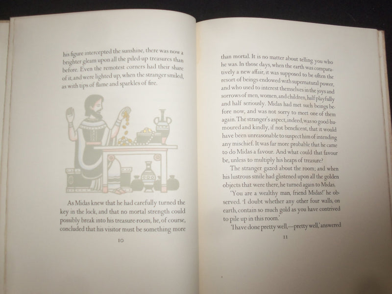 1935 THE GOLDEN TOUCH HARDCOVER BOOK BY NATHANIEL HAWTHORNE - KD 9286