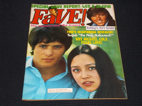 1969 DECEMBER FAVE! MAGAZINE - SAJID FRONT COVER - E 17235