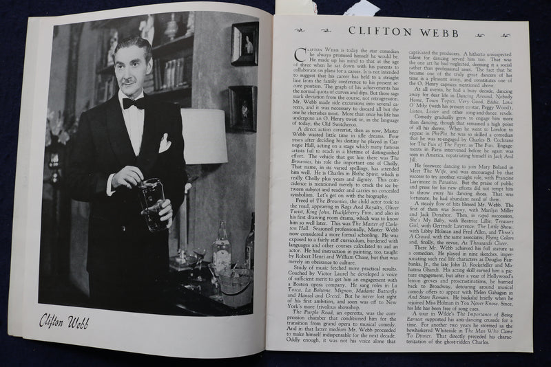 1950'S BLITHE SPIRIT WALNUT THEATRE PROGRAM - K 1743