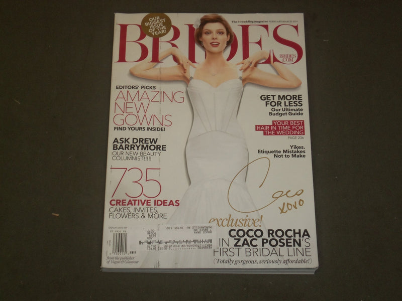 2014 FERBRUARY/MARCH BRIDES MAGAZINE - NICE COVER, PHOTOS & ARTICLES - B 2228