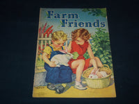 1945 FARM FRIENDS STORY BOOK - SOFTCOVER - NICE ILLUSTRATIONS - J 9268