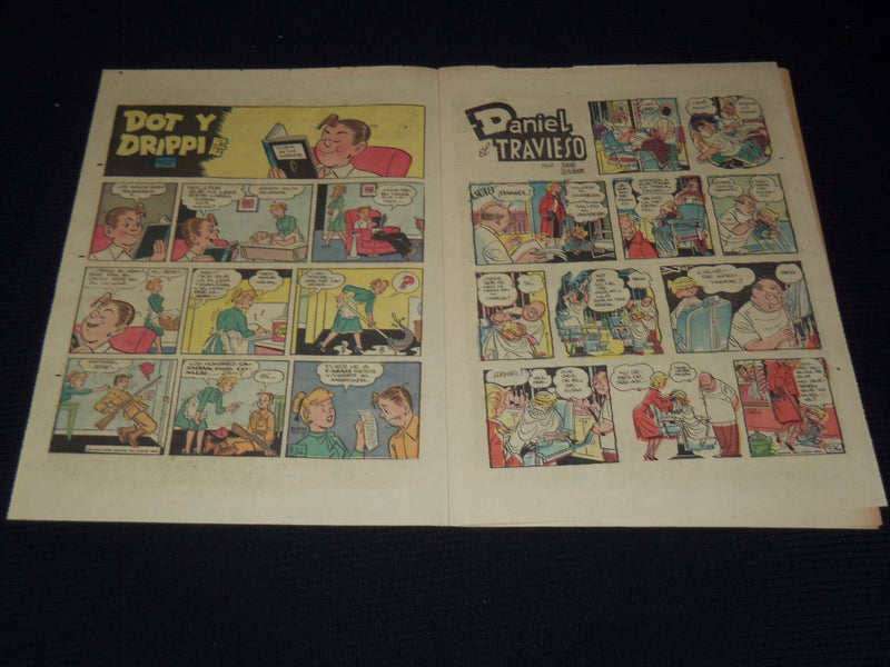 1955 DIARIO DE COSTA RICA SUNDAY COLOR COMCIS LOT OF 9 - SUPERMAN - NP 2152U