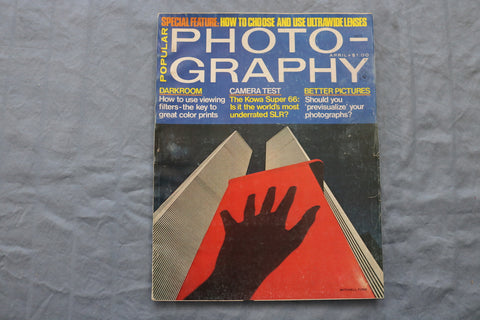 1976 APRIL POPULAR PHOTOGRAPHY MAGAZINE - MITCHELL FUNK COVER - SP 1194U