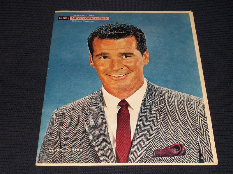 1964 DECEMBER 6 SUNDAY NEW YORK NEWS COLOROTO MAGAZINE - JAMES GARNER - E 13037