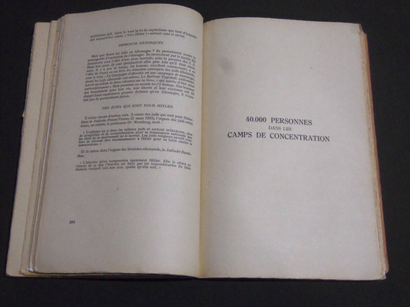 1933 LIVRE BRUN SUR REICHSTAG ET HITLERIENNE FRENCH BOOK - GIAFFERI - J 2318