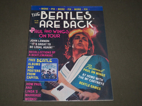 1976 THE BEATLES ARE BACK MAGAZINE - PAUL MCCARTNEY COVER - CW 582