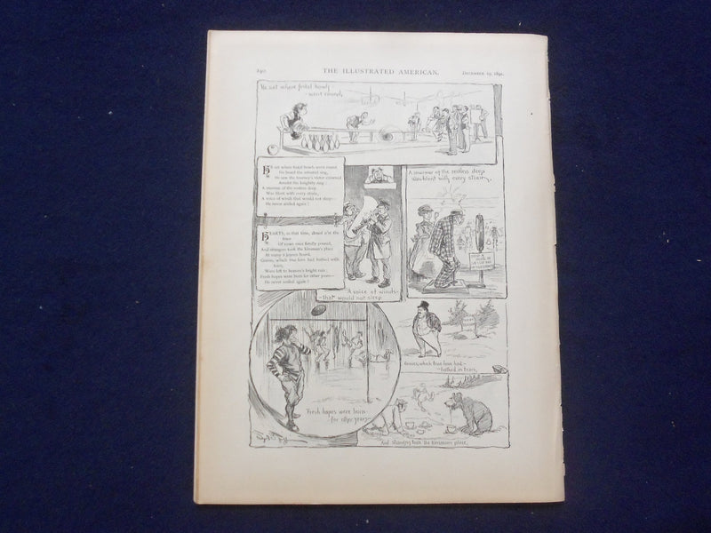 1891 DECEMBER 19 THE ILLUSTRATED AMERICAN MAGAZINE -MISS MATTIE MITCHELI- J 9726