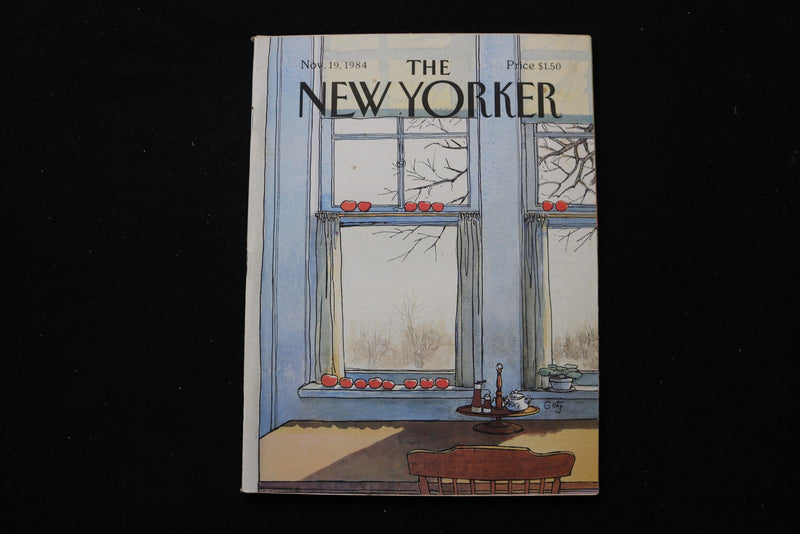 1984 NOVMEBER 19 NEW YORKER MAGAZINE - GREAT ILLUSTRATED COVER - NY 3171