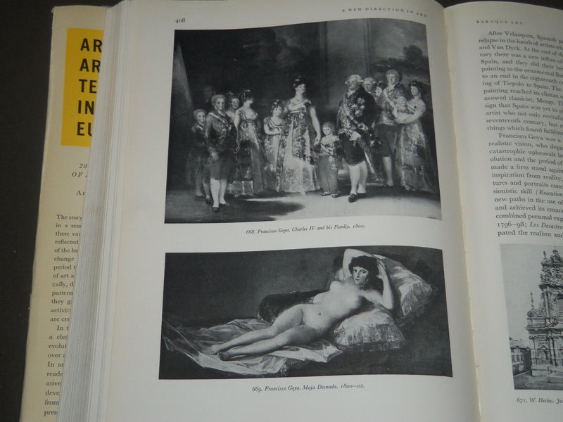 1960 ART AND ARCHITECTURE IN EUROPE BY ANTONIN MATEJCEK BOOK - KD 4084