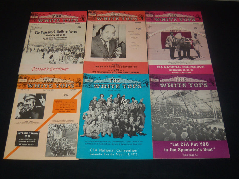 1969-1974 THE WHITE TOPS MAGAZINE LOT OF 36 ISSUES - CIRCUS - O 3687