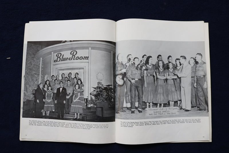 1962 LEE MACE OZARK OPRY PROGRAM - SIGNED - 7 AUTOGRAPHS - K 1734