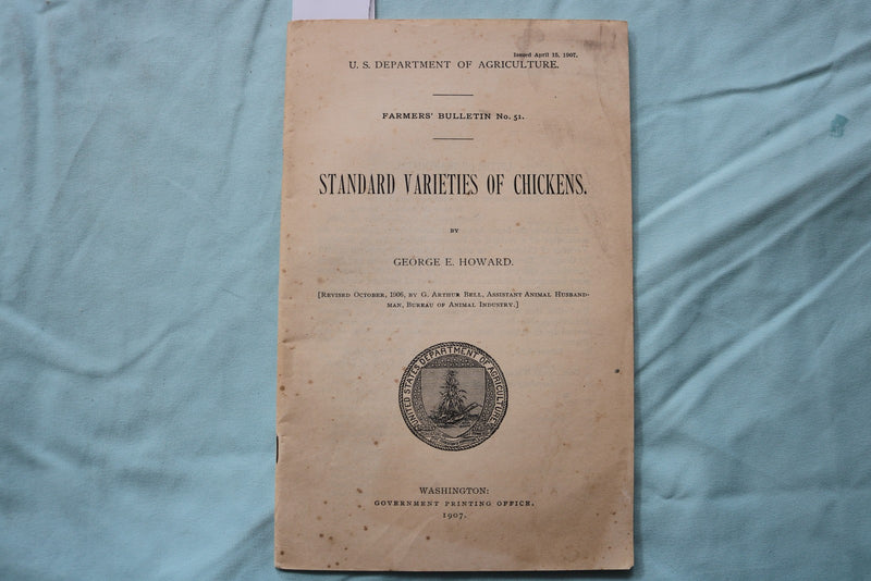 1904-1907 U.S. DEPT OF AGRICULTURE BULLETINS - LOT OF 3 - SOFTCOVER - K 3254