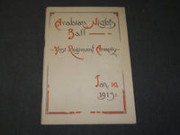 1913 JANUARY ARABIAN NIGHTS BALL - CHICAGO LYING-IN HOSPITAL PROGRAM - J 3480