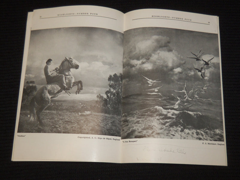 1945 HIGHLIGHTS OF PHOTOGRAPHIC ART MAGAZINE LOT OF 2 ISSUES - K 633