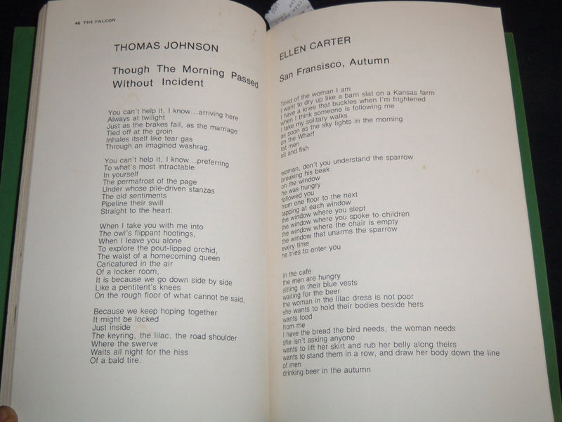 1975 WINTER THE FALCON POETRY MAGAZINE ISSUE 11 - MANSFIELD COLLEGE - J 8927