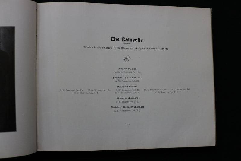 1908 THE MELANGE LAFAYETTE COLLEGE YEARBOOK - EASTON, PENNSYLVANIA - YB 3498