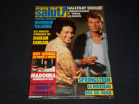 1985 JUNE 19-JULY 2 SALUT! MAGAZINE - MICHEL BERGER & JOHNNY HALLYDAY - E 12410