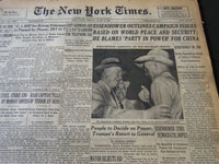 1952 JUNE 6 NEW YORK TIMES - EISENHOWER OUTLINES CAMPAIGN ISSUES - NT 6123