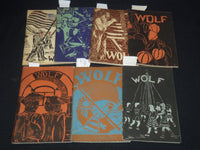1932-1934 THE WOLF JUNIOR HIGH SCHOOL MAGAZINE LOT OF 7 ISSUES - O 3731