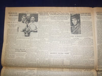 1944 JULY 1 NEW YORK TIMES -ALLIES PRESS ON CAEN AFGER BATTLES OF TANKS- NP 6582