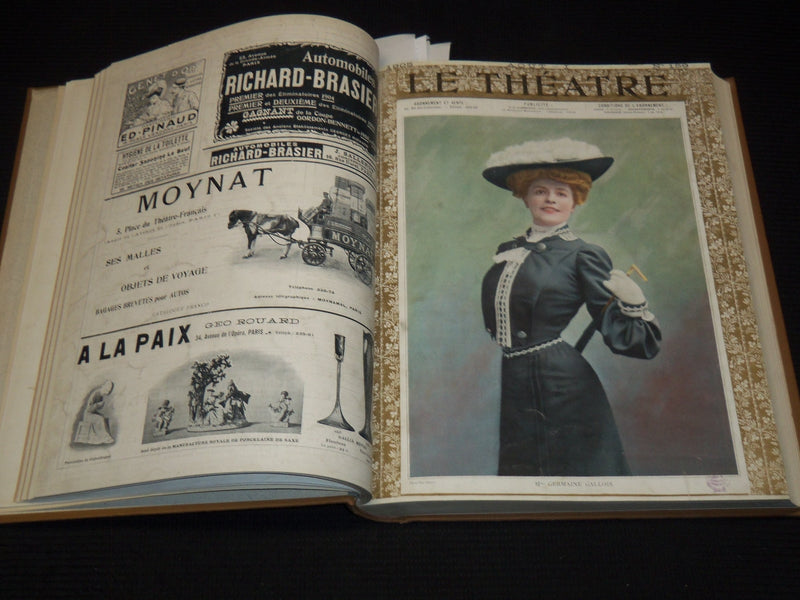 1905 JULY-DECEMBER LE THEATRE MAGAZINE BOUND VOLUME - 12 ISSUES - KD 2278K