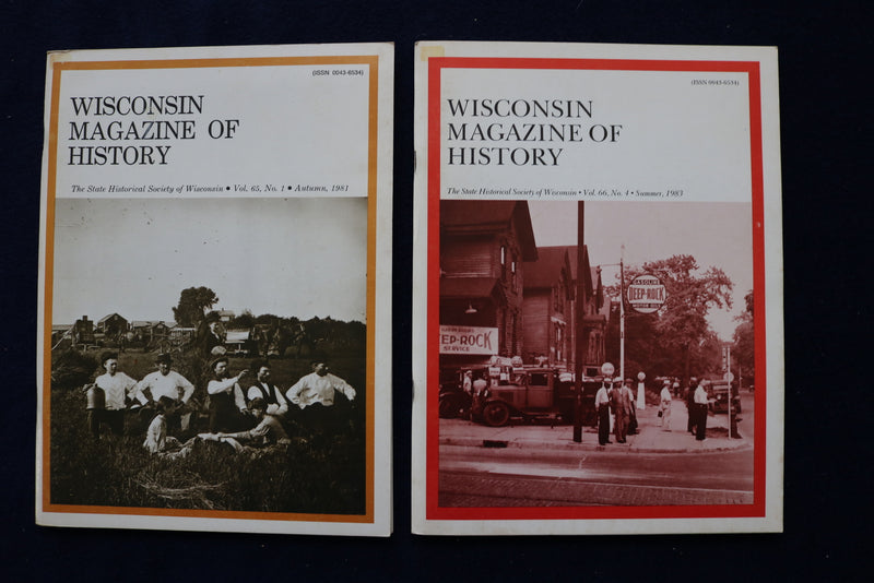 1977-1983 WISCONSIN MAGAZINE OF HISTORY - LOT OF 5 - O 3461