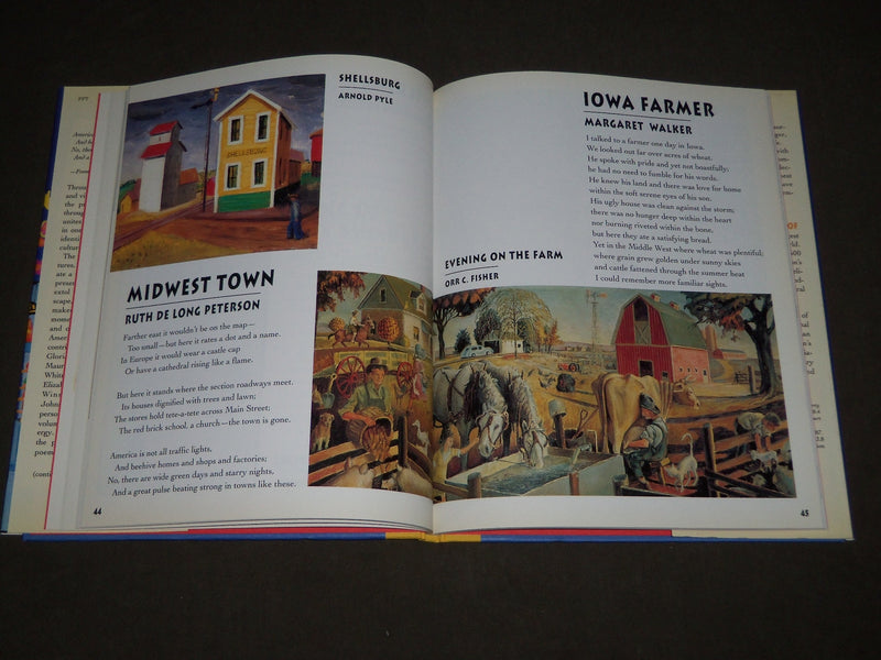 1994 CELEBRATE AMERICA IN POETRY AND ART BOOK SIGNED BY NORA PANZER - I 1694