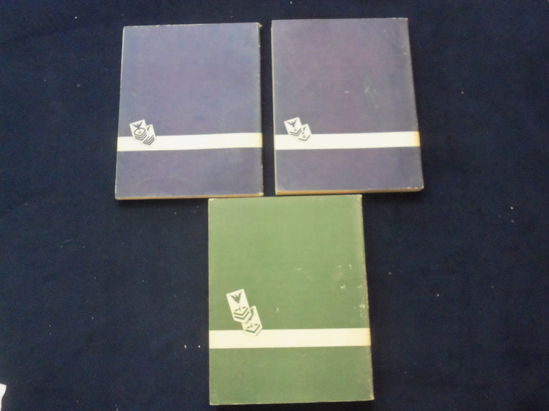 1964-1968 BUREAU OF NAVAL PERSONNEL TRAINING GUIDES BOOKS - LOT OF 3 - KD 8683