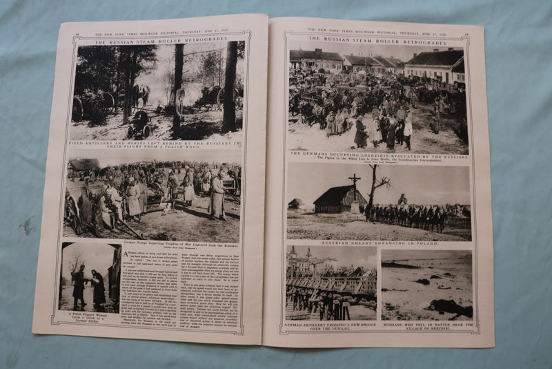 1915 JUNE 17 NEW YORK TIMES MID-WEEK PICTORIAL - KING VICTOR EMMANUEL - NP 9141