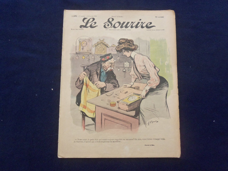 1905 JAN 28 LE SOURIRE MAGAZINE - ILLUSTRATED COMEDY - FRENCH TEXT - SP 4866U