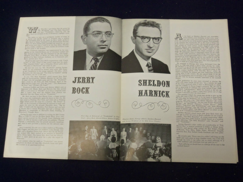 1960'S TENDERLOIN SOUVENIR SHOW PROGRAM - RON HUSMANN - J 5016