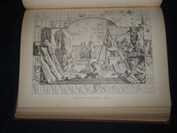 1876 THE WORKS OF WILLIAM HOGARTH VOLUME BY CHARLES LAMB - GREAT PLATES - Z 38