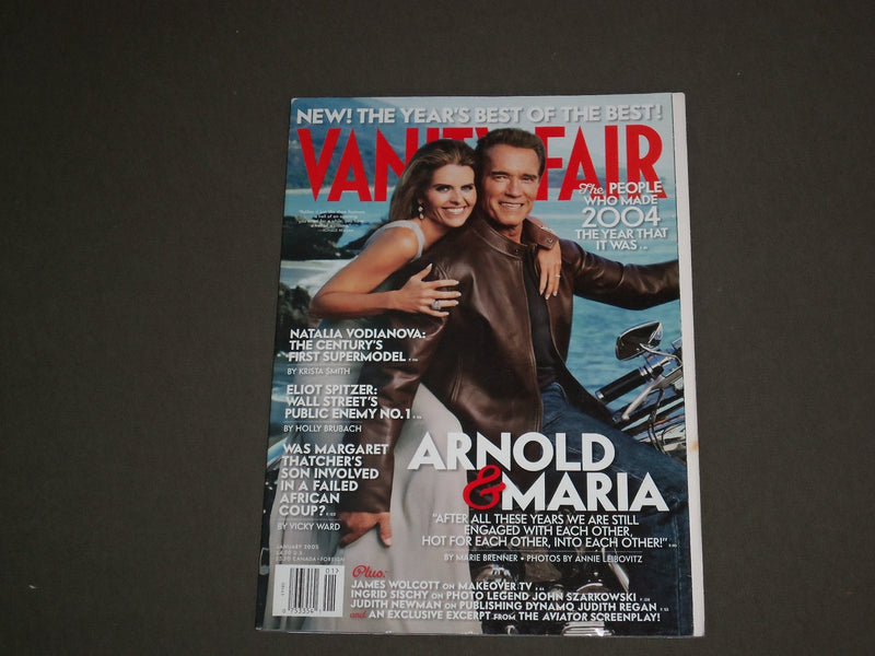 2005 JANUARY VANITY FAIR MAGAZINE-ARNOLD SCHWARZENEGGER & MARIA SHRIVER -SP 4511