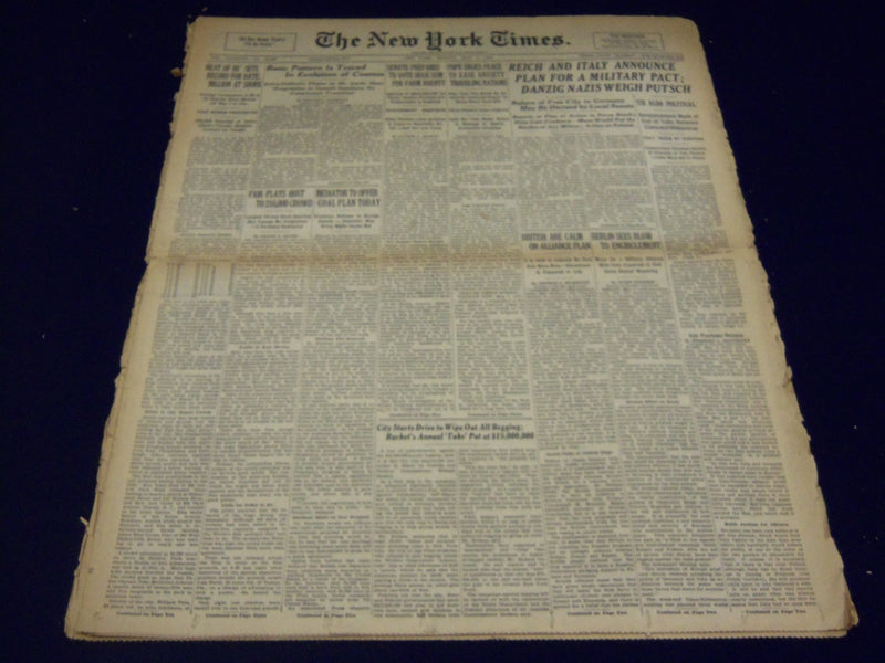 1939 MAY 8 NEW YORK TIMES - BASIC PATTERN IS TRACED IN EVOLUTION, COSMOS- NT 584