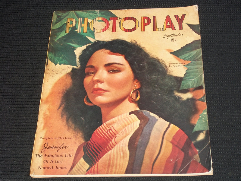 1947 SEPTEMBER PHOTOPLAY MAGAZINE - JENNIFER JONES FRONT COVER - E 1796