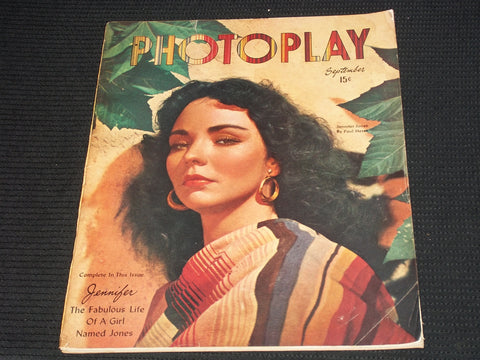 1947 SEPTEMBER PHOTOPLAY MAGAZINE - JENNIFER JONES FRONT COVER - E 1796