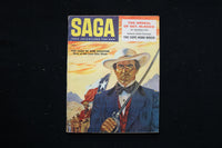 1957 FEBRUARY SAGA MAGAZINE - THE SAGA OF SAM HOUSTON COVER - E 10603