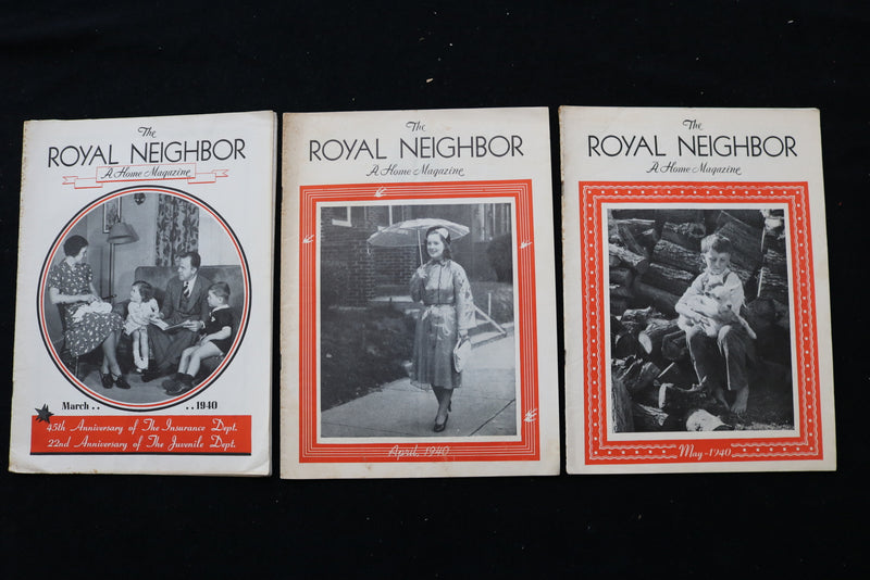 1932-1949 THE ROYAL NEIGHBOR - A HOME - MAGAZINE - LOT OF 37 - O 3709