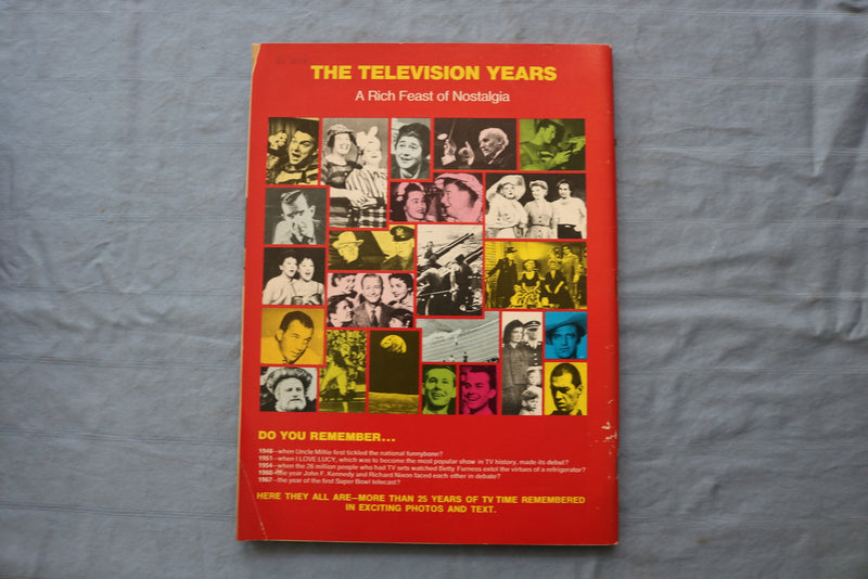 1974 THE TELEVISION YEARS MAGAZINE - PICTORIAL HISTORY COVER - E 18718
