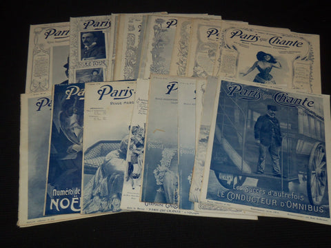 1903 PARIS QUI CHANTE REVUE ILLUSTREE MAGAZINE LOT OF 28 ISSUES - O 3442D