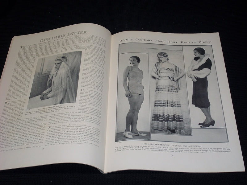 1930 AUGUST 15 TOWN & COUNTRY MAGAZINE - SIMKA SIMKHOVITCH FRONT COVER - E 2541