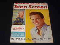 1960 AUGUST TEEN SCREEN MAGAZINE - PAT BOONE FRONT COVER - E 3885