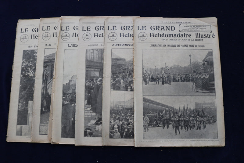 1931 LE GRAND HEBDOMADAIRE ILLUSTRE MAGAZINE - FRENCH - LOT OF 6 - O 3658