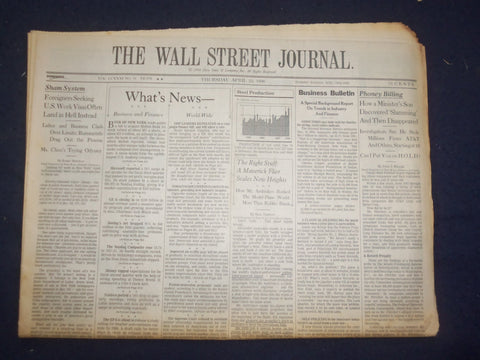 1998 APRIL 23 THE WALL STREET JOURNAL - DANIEL HUNT FLETCHER 