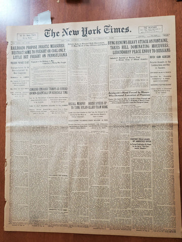 1917 NOVEMBER 24 NEW YORK TIMES - BOLSHEVIKI'S HAND FORCED BY MASSES - NT 8078