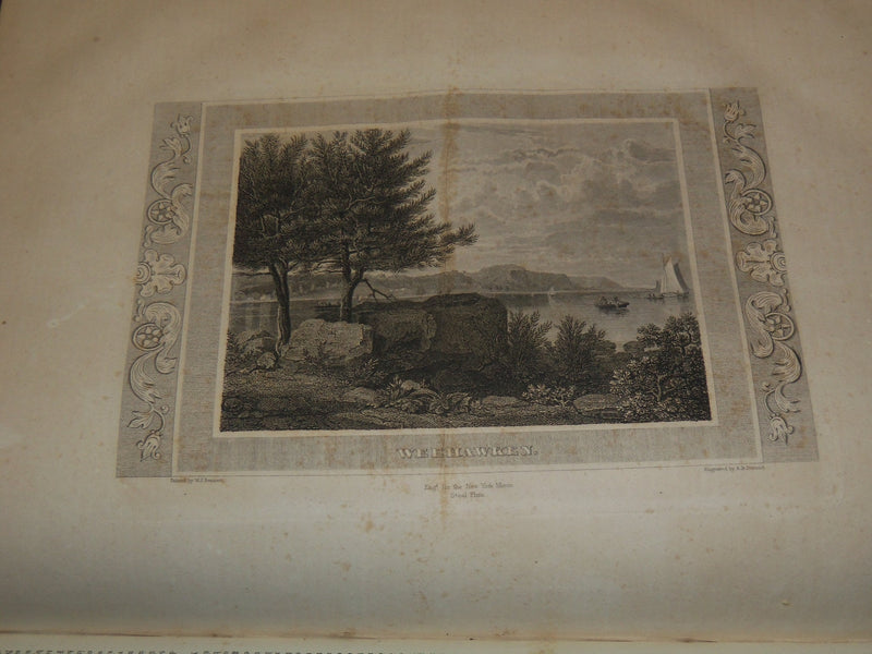 1832-1833 NEW YORK MIRROR AND LADIES GAZETTE BOUND VOLUME - ENGRAVINGS - R 89L
