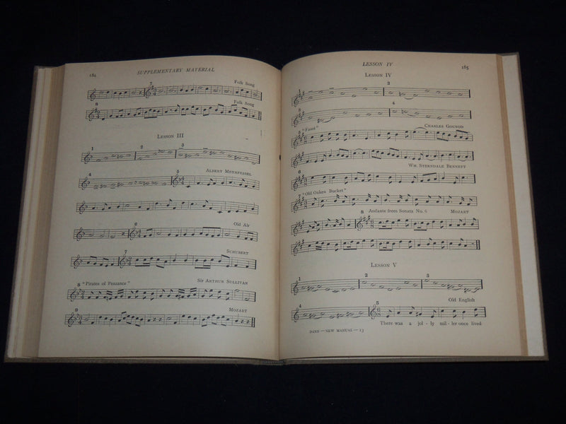 1929 NEW MANUAL FOR TEACHERS VOLUME BY HOLLIS DANN - MUSIC COURSE - KD 4814N