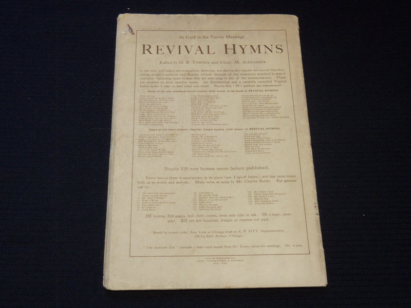 1907 CUYAHOGA COUNTY 4TH ANNUAL FESTIVAL CONCERT PROGRAM - SONGS - J 8009