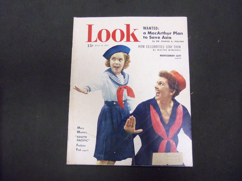 1949 JULY 19 LOOK MAGAZINE - MARY MARTIN SOUTH PACIFIC - ST 2836