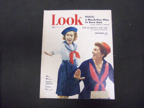 1949 JULY 19 LOOK MAGAZINE - MARY MARTIN SOUTH PACIFIC - ST 2836